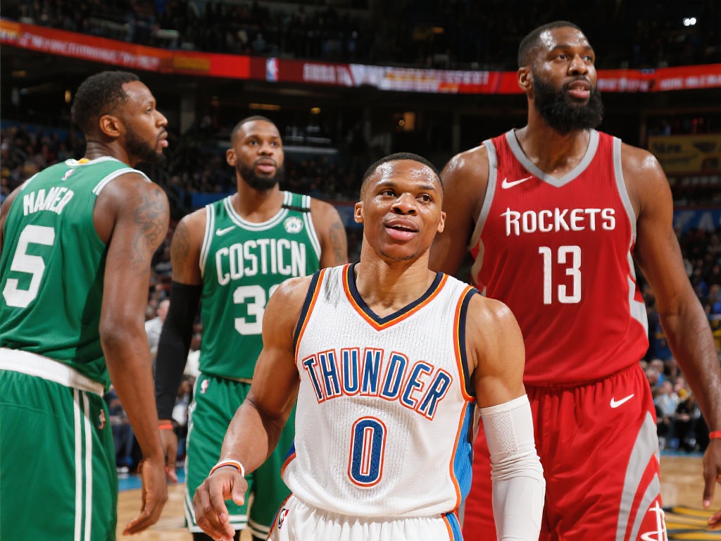 本赛季至今联盟获50胜球队：雷霆骑士绿军火箭